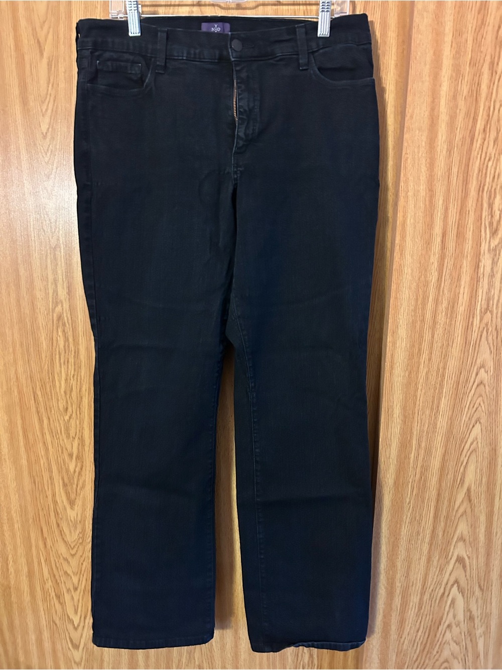 NYDJ Black Women's straight-leg Jeans